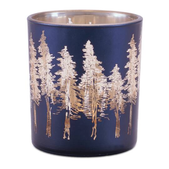 Melrose Pine Tree Print Votive Candle Holders, 3ct.